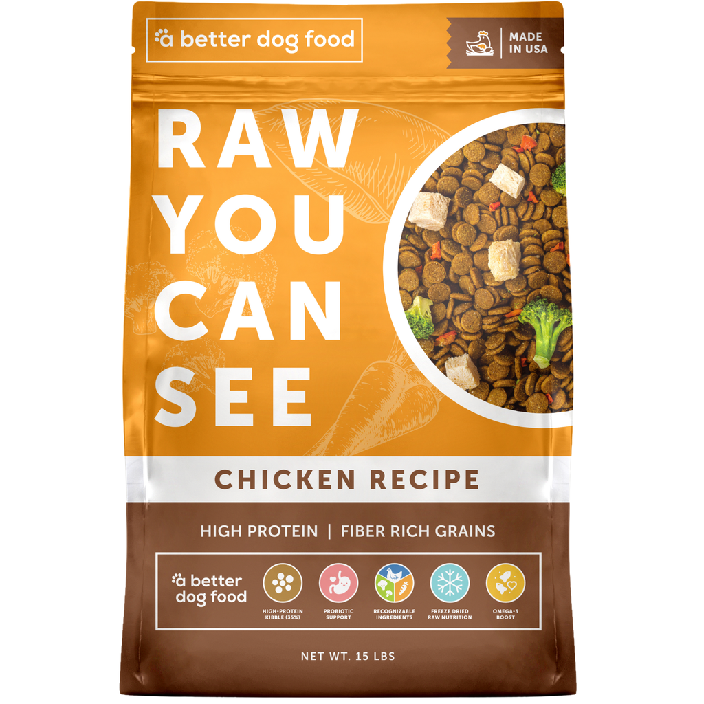 High Protein Chicken - Raw You Can See - A Better Dog Food