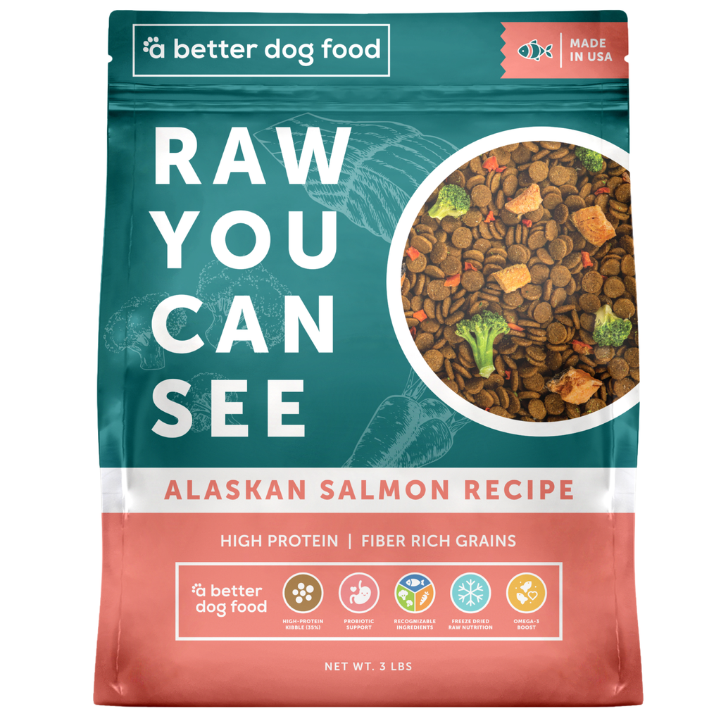 High Protein Salmon - Raw You Can See - A Better Dog Food