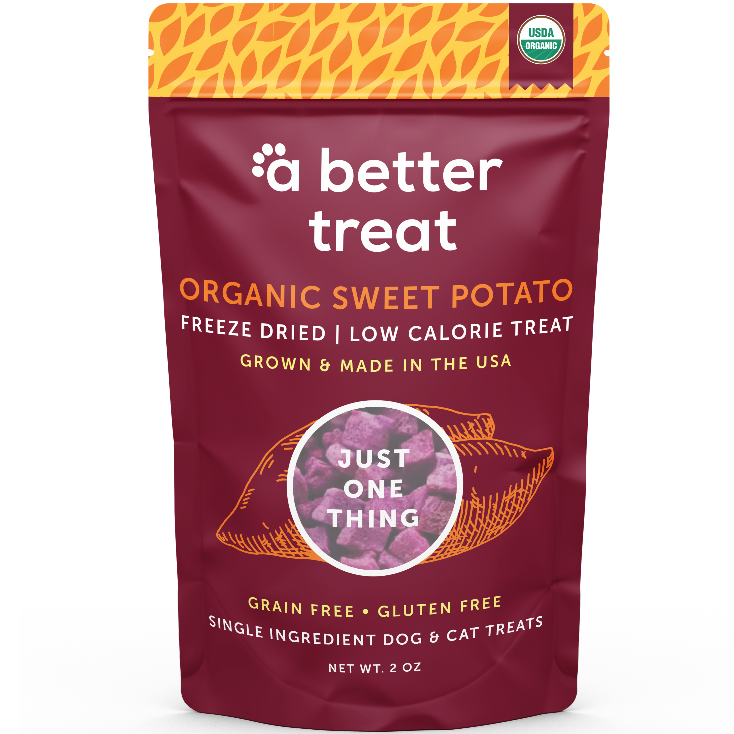A Better Treat - Freeze Dried Raw USDA Organic Purple Sweet Potato