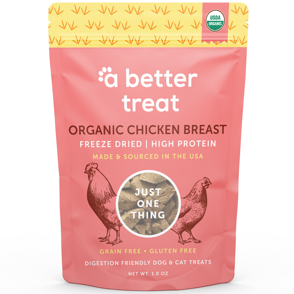 Organic Freeze Dried Single Ingredient Chicken Breast Dog and Cat Treats